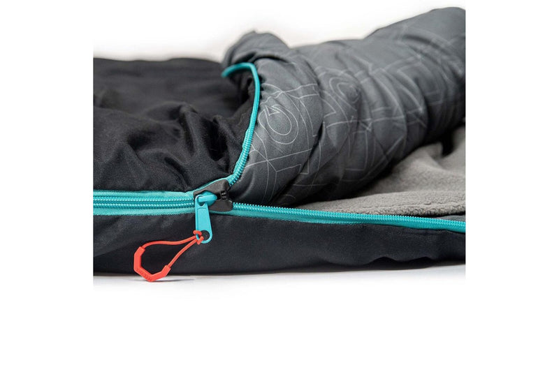 Quest Outdoors Polyester Brass Monkey -6 Deg Camping Sleeping Bag Black