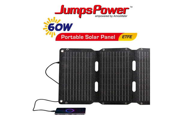 60W Solar Panel Portable Charger JumpsPower Power Generator Foldable