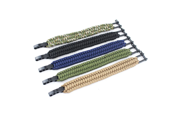 3Pcs Stainless Steel Buckle Paracord Bracelet Emergency 550Lbs Rescue Outdoor Climbing Rope Parachute Cord 23Cm Paracords