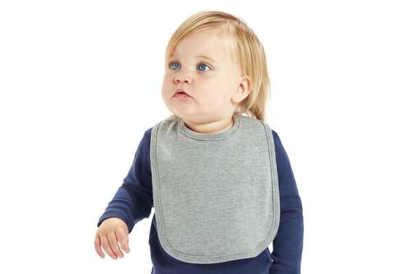 Babybugz Baby Heather Plain Bib (Heather Marl) (One Size)