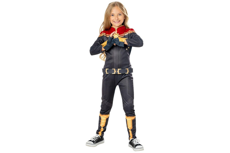 Marvel: Captain Marvel (The Marvels) - Deluxe Kids Costume (Size: 3-5)