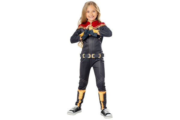 Marvel: Captain Marvel (The Marvels) - Deluxe Kids Costume (Size: 6-8)