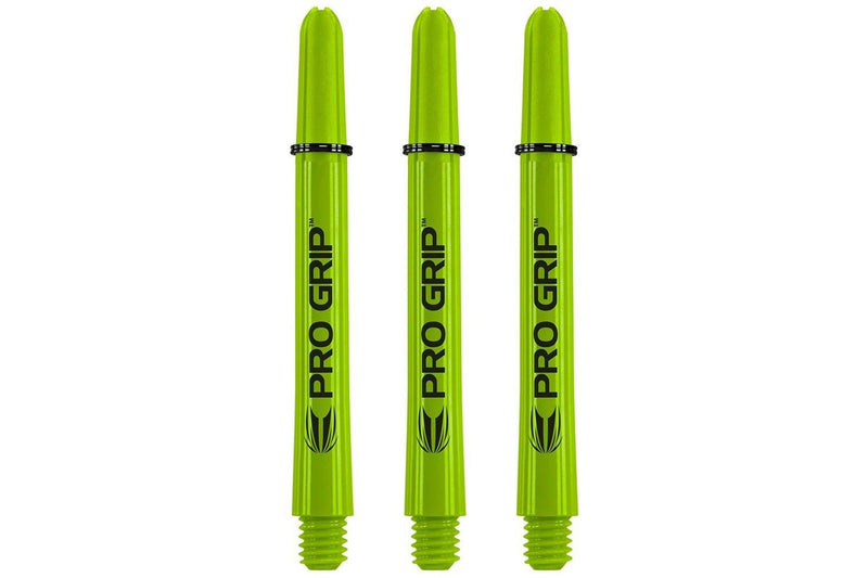 18pc Target Pro Grip Nylon Dart Shaft Multipack Accessory Short Lime Green