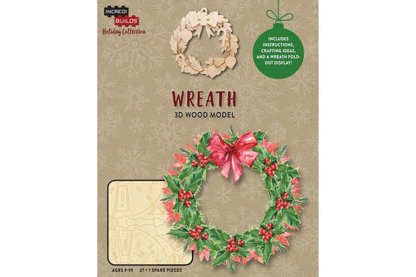 Insight Editions Incredibuilds Christmas Holiday Collection Wreath Kids Toy 9y+