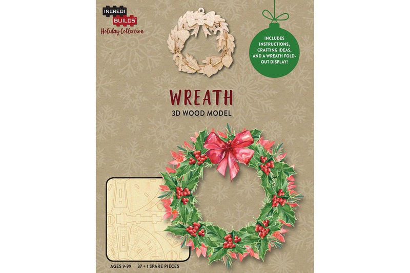 Insight Editions Incredibuilds Christmas Holiday Collection Wreath Kids Toy 9y+