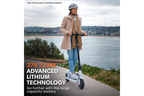 400W Electric Scooter, with Suspension for Adults Portable Folding Ride On,Synergy 5 MkII White