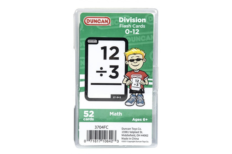 4x 52pc Duncan Math Flash Cards Division Educational Teaching Learning Aid 6y+