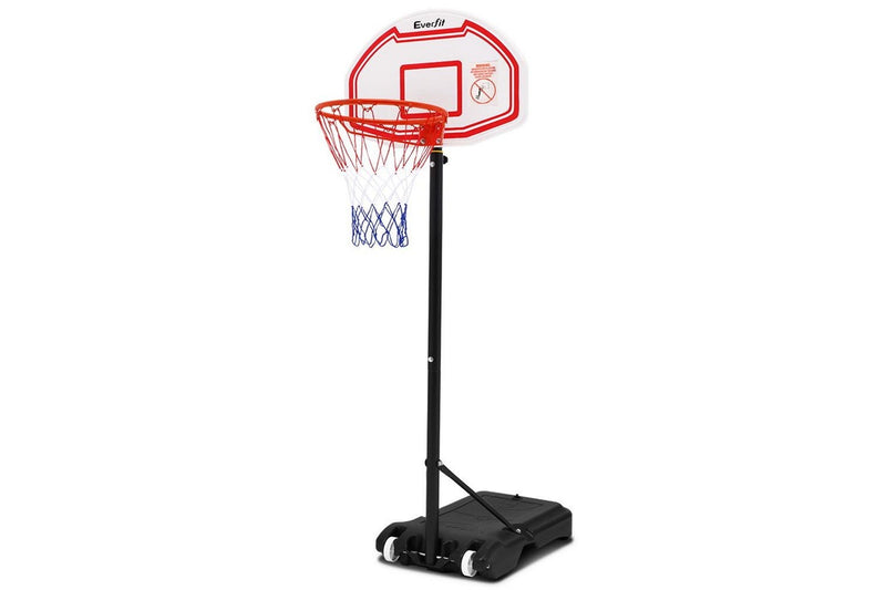 Everfit 2.1M Basketball Hoop Stand System Adjustable Portable Pro Kids White