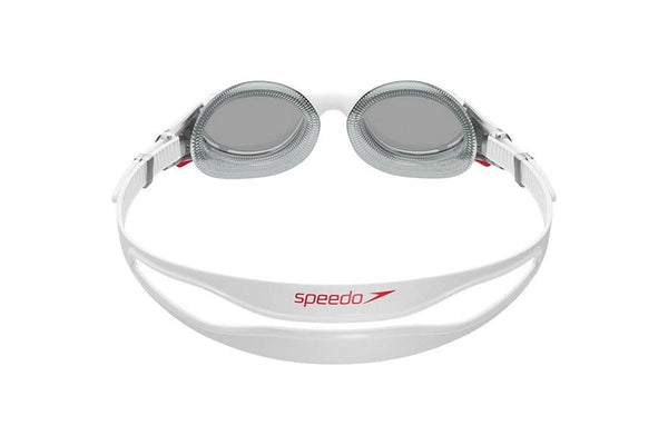 Speedo Mens Biofuse Swimming Goggles (White/Red/Smoke) (One Size)