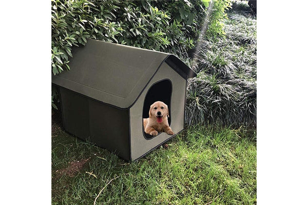 Medium Foldable Waterproof Outdoor Pet House - Grey