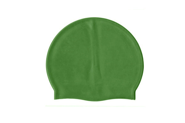 SwimTech Unisex Adult Silicone Swim Cap (Green) (One Size)