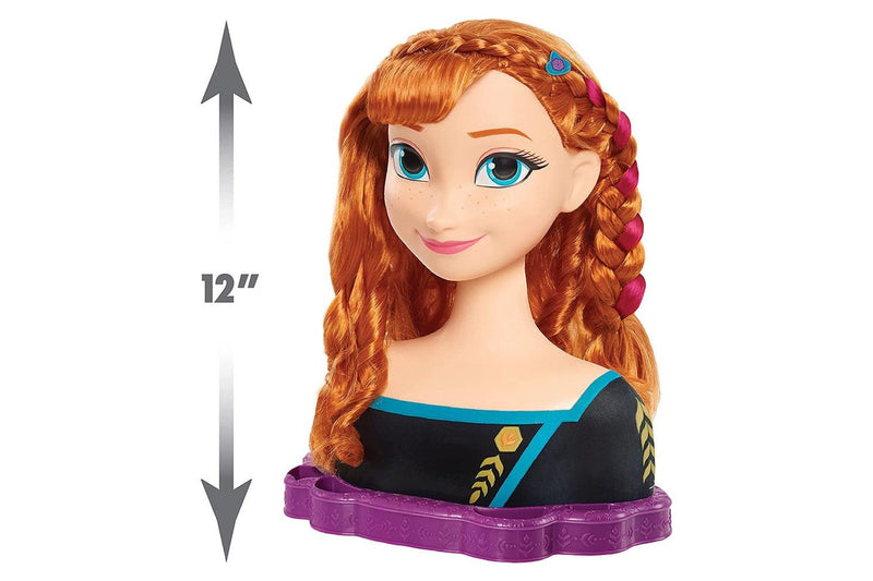 18pc Disney Frozen 2 Queen Anna Deluxe Styling Head Kids Children's Play Toy 3y+