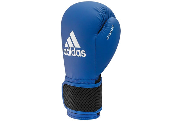 Adidas Hybrid 25 Boxing Gloves - Blue / White - 12oz