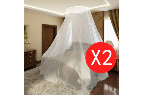 Mosquito Net 2 pcs Round 56x325x230 cm vidaXL