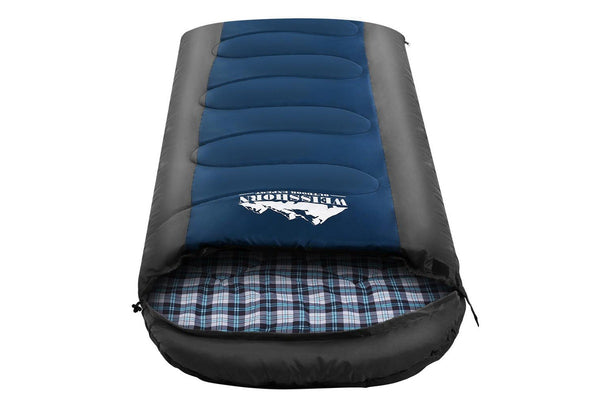 Weisshorn Sleeping Bag Single Thermal Camping Hiking Tent Blue -20C