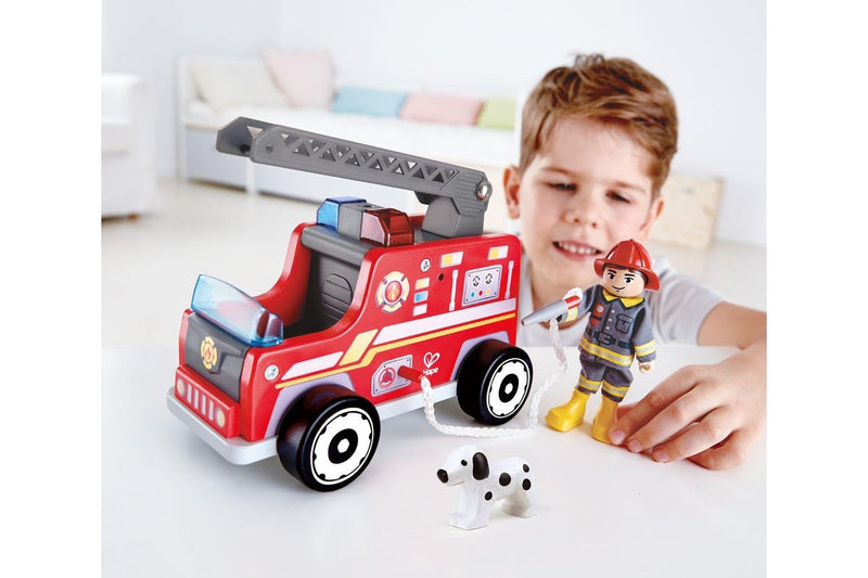 Hape: Fire-Engine - Wooden Playset