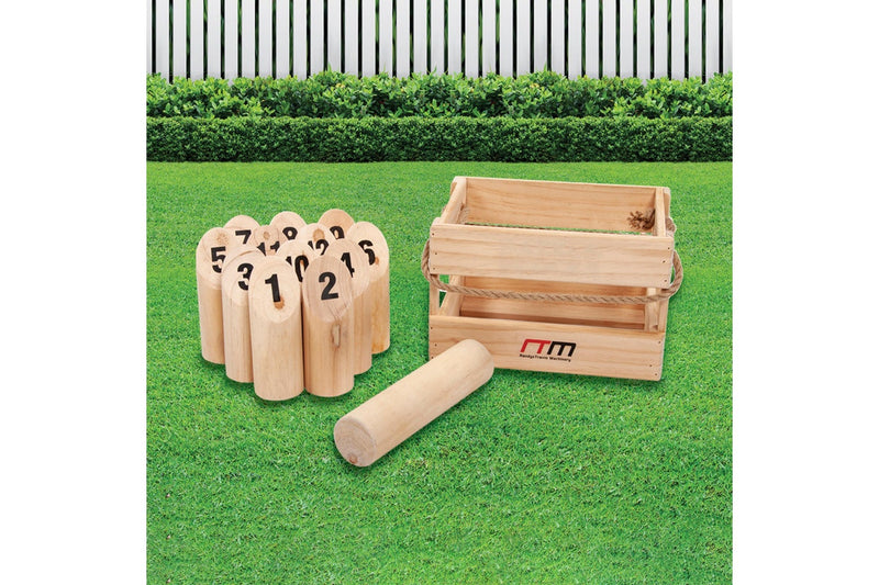 Number Toss Wooden Set Outdoor Games with Carry Case