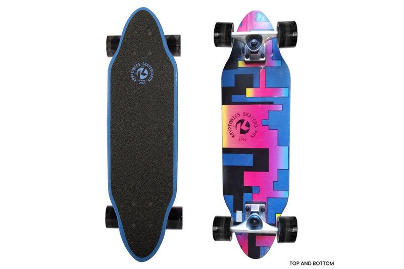 Kryptonics 26-inch Mini Cutaway Cruiser Skateboard Board - 89 IS Fine