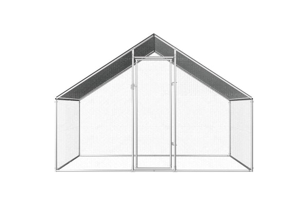 Outdoor Chicken Cage 2.75x2x1.92 m Galvanised Steel vidaXL