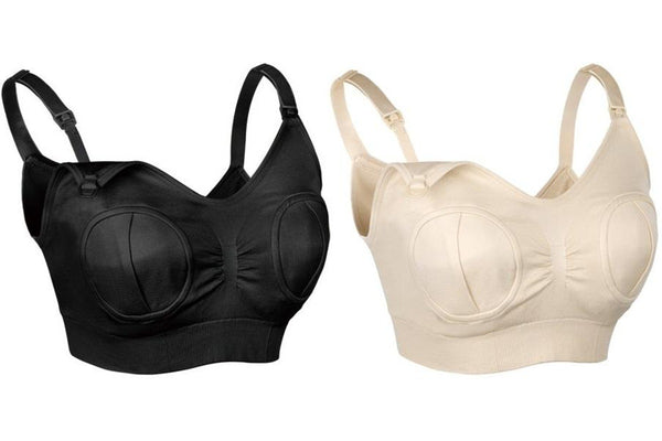 Haakaa: Hands-Free Pumping & Nursing Bra - Black (XL)