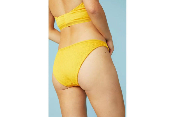 Mantaray Womens/Ladies Textured Bikini Bottoms (Mustard) (12 UK)