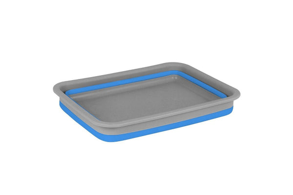 Wildtrak 9L Collapsible Pop-Up Washing Up Bowl 37.5cm Flexible Odorless Blue