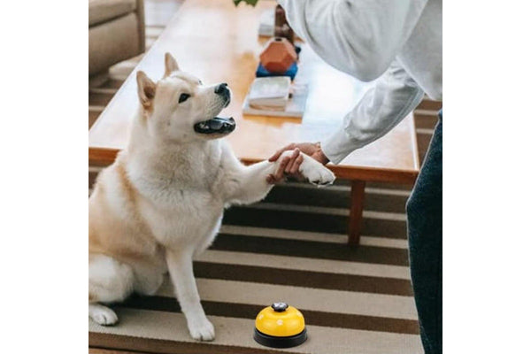 Pet Training Bells Dog Cat Training Equipment Interactive Toy Yellow