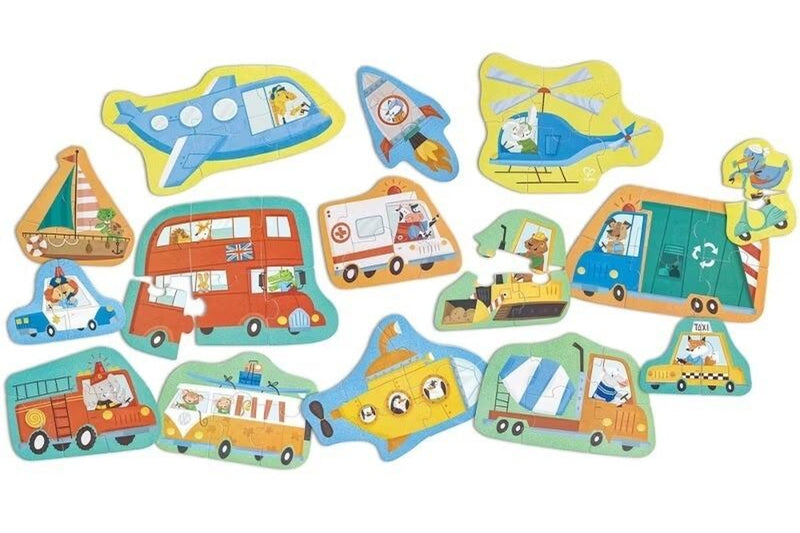 Hape: Wheels & Wonders Puzzle