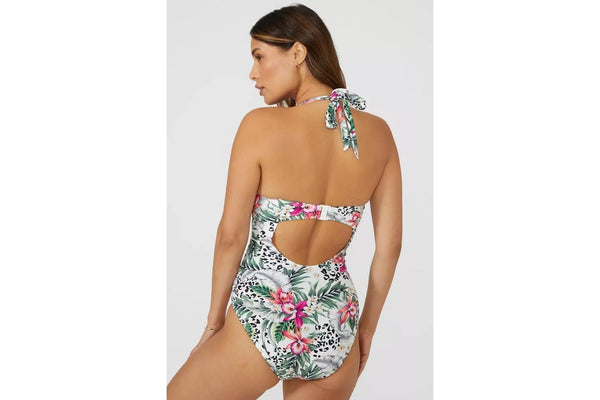 Gorgeous Womens/Ladies Jungle Underwired One Piece Swimsuit (Multicoloured) (32GG)