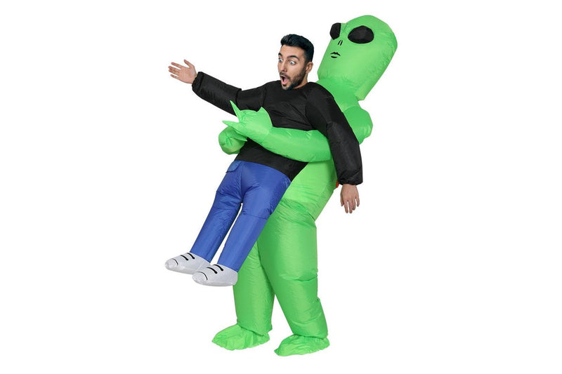 Inflatable Green Alien Costume Adult Suit Blow Up Party Fancy Dress Halloween Cosplay