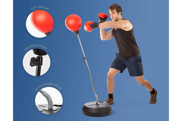 Freestanding Adjustable Height Boxing Punching Ball Set