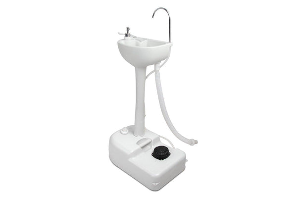 Weisshorn Camping Basin Portable Hand Wash Sink Stand 19L Capacity