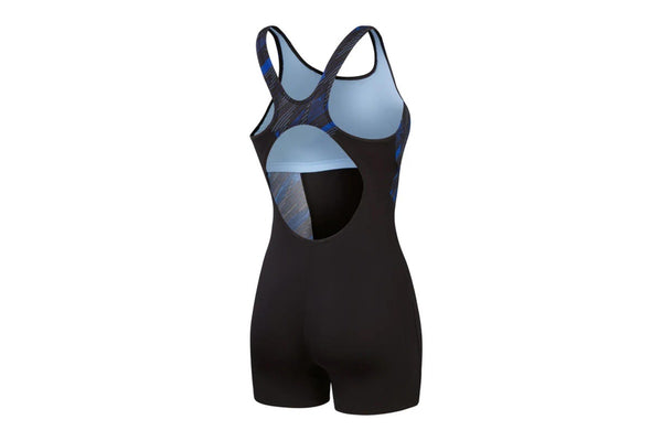 Speedo Womens/Ladies Hyperboom Splice Legsuit (Black/Blue) (12 UK)