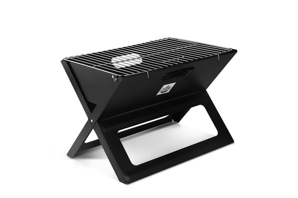 Grillz BBQ Grill Charcoal Smoker Foldable Barbecue