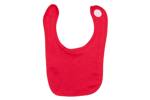 Babybugz Baby Plain Bib (Red) (One Size)