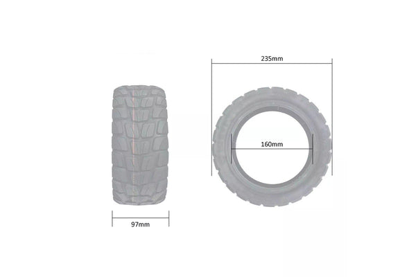 Self-healing Repair 90/55-6.5 Electric Tubeless Scooter Tyre for Cyclone 10"