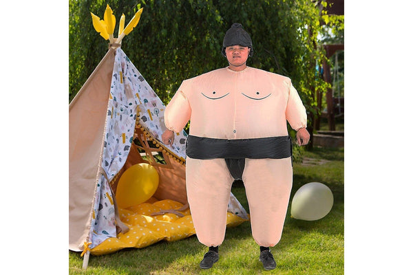 Sumo Fancy Dress Inflatable Suit Fan Operated Costume Dress Up, Costumes