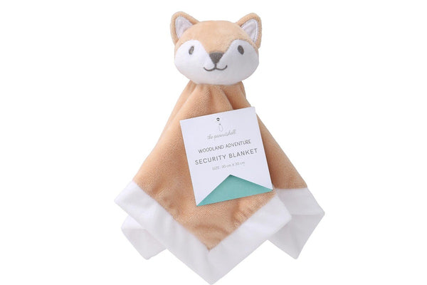 3x The Peanutshell Woodland Adventure Fox Security Baby Toy Blanket 30cm 0M+