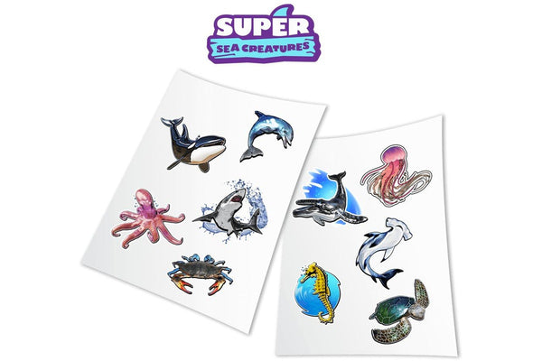 HoloToyz: AR Temporary Tattoos - Super Sea Creatures