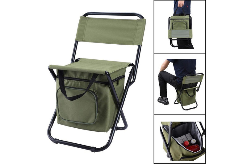 Ape Basics Foldable Camping Fishing Chair - Green