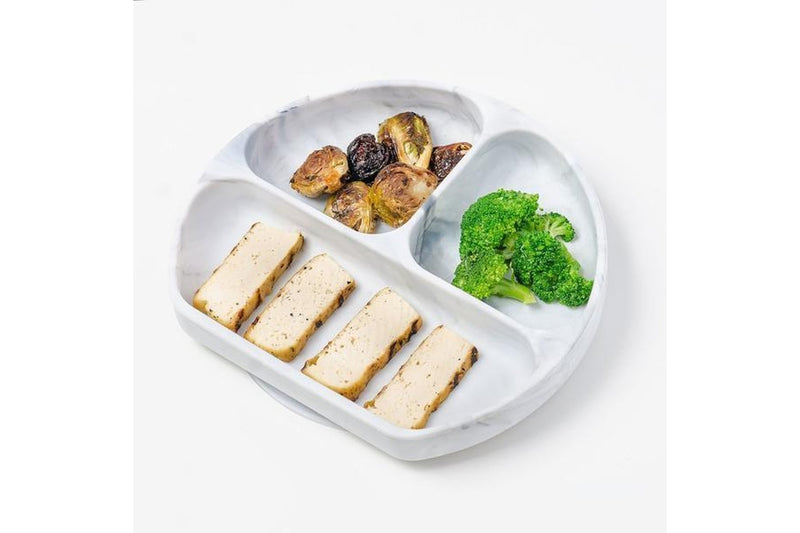 Bumkins: Silicone Grip Dish - Marble