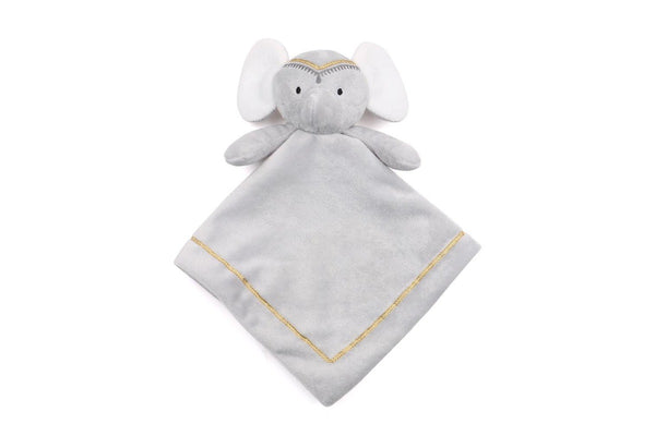 2x The Peanutshell Boho 30x30cm Security Blanket w Elephant Plush Baby Infant 0+