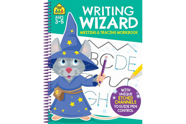 4x School Zone Writing Wizard Tracing and Writing Book Educational Activity 3y+