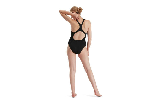 Speedo Womens/Ladies Medalist Eco Endurance+ One Piece Swimsuit (Black) (40cm)