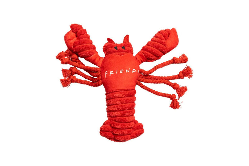 2x Friends Lobster Soft Plush Squeaking Dog Interactive Fun Play Toy 20cm Red