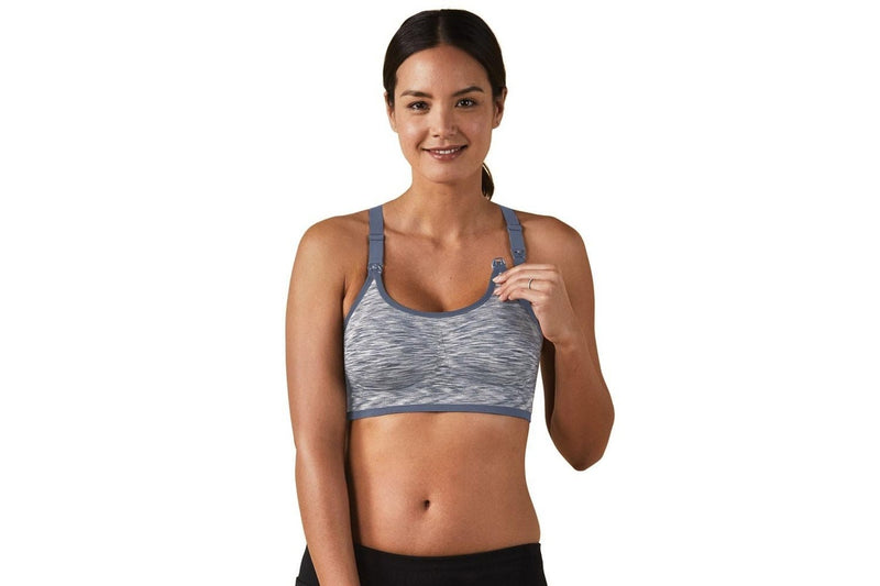 Bravado: Body Silk Seamless Rhythm Nursing Bra - Moonriver Space Dye (Small)