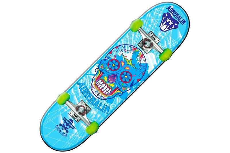 Adrenalin 79 x 20cm Halfpipe Children Teen Adult Skateboard w Wheels Enchilada