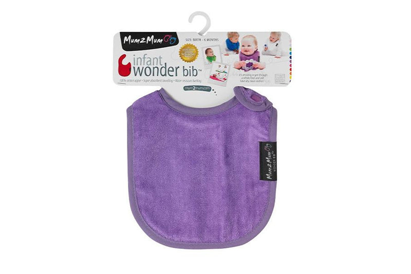 Mum 2 Mum: Infant Wonder Bib - Purple