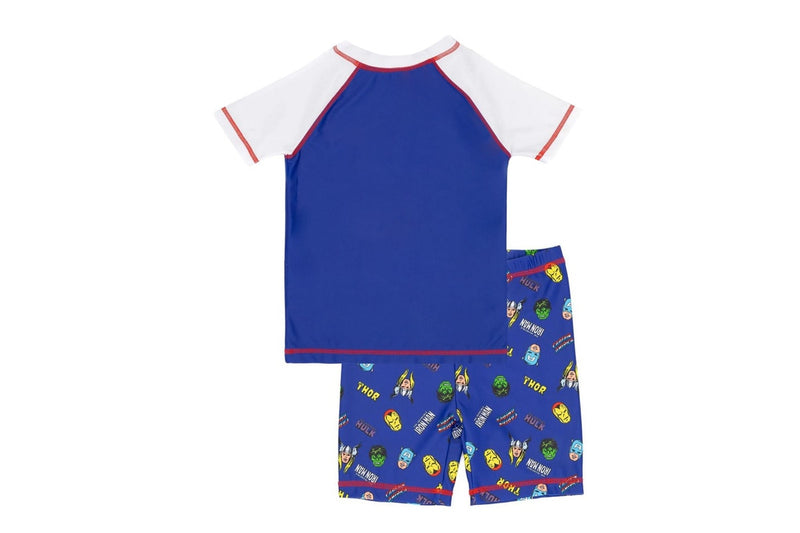 Marvel Boys Superhero Swim Set (Blue/White) (3-4 Years)