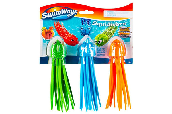 3pc Swimways Squidivers Water Pool Toy Kids Child Swimming Diving Fun Game Play